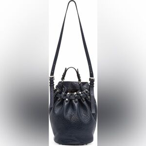 Alexander Wang Diego Pebbled Leather Bag in Neptune Blue